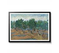 Olive Grove, Impressionnist Landscape Print and Poster by Vincent Van Gogh, Forest Wall Art Decor Gift Idea, Archival Mat, A5 (impression uniquement) - 21 x 14,8 cm