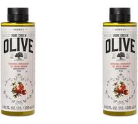 Olive Pomegrenate Gel Douche Hydratant Pour Peau Souple Avec Huile D'olive Extra Vierge Végétalienne 250 Ml (Lot De 2)