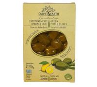 Olive’s Earth Olives Vertes Grecques Délicates Farcies au Citron - Variété Chalkidiki Naturelles, Sans Conservateurs - 4 x 200g (800g) - Origine Grèce