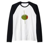 Olive sur Un Cure-dent Manche Raglan