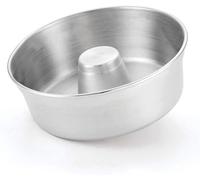 Oliveira Moule à tarte en aluminium de 21,6 cm | Tube anti-adhésif pour gâteau quatre-quarts et gâteau Angel Food | Moule à gâteau rond en mousseline de soie de 20 cm, facile à démouler, passe au