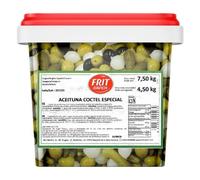Oliven Cocktail Spezial Eimer 7,5kg - Gemischte Oliven, würzig und aromatisch, ideal für Gastronomie und Events