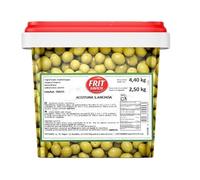 Oliven mit Sardellenfüllung 260/340 Eimer 4,4kg - Saftige Oliven, würzig und intensiv, ideal für Gastronomie und Vorrat