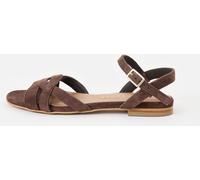 Oliver Bonas Oliver Bonas Brown Chocolate Suede Leather Sandals