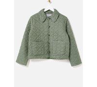 Oliver Bonas Oliver Bonas Green Checked Heart Quilted Jacket