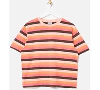Oliver Bonas Oliver Bonas Orange Chocolate Brown Striped T-Shirt