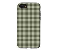 Oliver Green Vichy Esthétique Preppy Girly Vintage Coque pour iPhone SE (2020) / 7/8