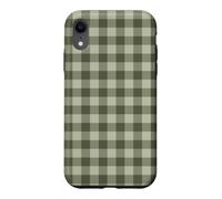 Oliver Green Vichy Esthétique Preppy Girly Vintage Coque pour iPhone XR
