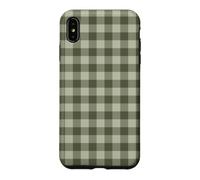 Oliver Green Vichy Esthétique Preppy Girly Vintage Coque pour iPhone XS Max