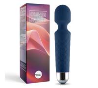 Oliver James Vibromasseur Personnel de Voyage - Silencieux, Puissant et Rechargeable - 20 Modes de Vibration et 8 Vitesses Pour Détendre Tout le Corps et Apaiser les Tensions Musculaires (Saphir)