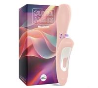Oliver James Vibromasseur Rabbit Tapotant - Sextoy Silencieux à Double Moteur, 7 Modes de Vibration et 7 de Tapotement | Stimulateur Clitoridien et Point G, Silicone Étanche pour Femmes et Couples