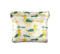 Oliver Jeffers Mini porte-monnaie en cuir synthétique avec flèche de canard Jaune émeraude