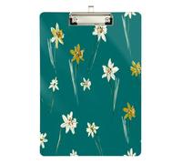 Oliver Jeffers Porte-bloc étanche pour porte-bloc personnalisé pour enseignants, taille 22,9 x 31,5 cm, couleur écume, tenue argentée