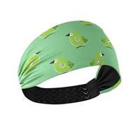 Oliver Jeffers Style Kiwi Jade Bird Bandeau élastique antidérapant pour femme Vert