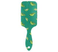 Oliver Jeffers Style Kiwi Jade Bird Design Green2 Brosse à cheveux bouclés Brosse de massage pour cheveux bouclés avec poignée ergonomique cepillo para pelo rizado