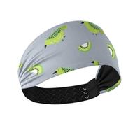 Oliver Jeffers Style Kiwi Jade Bird Design Vert Gris Antidérapant Doux Bandeau pour femme Bandeau extensible pour basket-ball Entraînements Lavage du visage Maquillage
