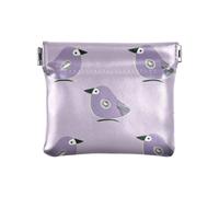 Oliver Jeffers Style Kiwi Jade Bird Design Violet Mode Femmes Porte-monnaie en cuir Portefeuille décoratif pour femme Soporte de monedas para carro