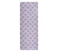 Oliver Jeffers Style Kiwi Jade Bird Design Violet Tapis de yoga pliable pour sol imprimé, antidérapant, serviette de yoga chaude avec sac tapete para ejercicio 180,3 x 66 cm