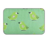 Oliver Jeffers Tapis de refroidissement pour chien Motif kiwi jade oiseau Vert été auto-rafraîchissant lavable pour chien Extérieur Pet Tapete Antidérapant Frio para perros M