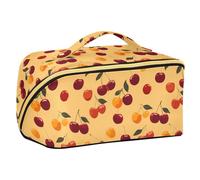 Oliver Jeffers Trousse à maquillage avec compartiments et poignée Motif cerise, vanille, orange