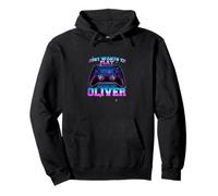 OLIVER - LEVEL UP avec Controller: VEUT JUSTE JOUER Sweat à Capuche
