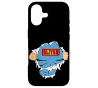 Oliver Name Superhero Gift for Boys Named Oliver Coque pour iPhone 17