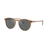 Oliver Peoples Homme Sunglass OV5183S O'Malley Sun - Couleur du Monture: Carob, Couleur de Lentille: Bleu roi
