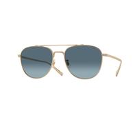 Oliver Peoples Unisex Oliver Peoples OV1335ST RIVETTI 5035Q8 Lunettes de soleil Titane Or Bleu Pilote Normale