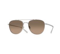 Oliver Peoples Unisex Oliver Peoples OV1335ST RIVETTI 5036GN Lunettes de soleil Titane Argent Marron Pilote Polarisé