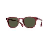 Oliver Peoples Unisex Oliver Peoples OV5298SU FINLEY ESQ. SUN (U) 176452 Lunettes de soleil Acétate Rouge Vert G15 Ronde Normale