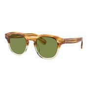 Oliver Peoples Unisex Oliver Peoples OV5413SU CARY GRANT SUN 167452 Lunettes de soleil Acétate Jaune Vert Pantos Normale