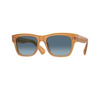 Oliver Peoples Lunettes de soleil OV5524SU BIRELL SUN 1578Q8 Acétate Marron/Bleu Pillow Normale