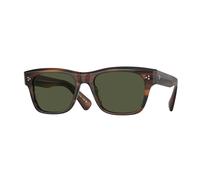 Oliver Peoples Unisex Oliver Peoples OV5524SU BIRELL SUN 172452 Lunettes de soleil Acétate Marron Vert G15 Pillow Normale