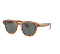 Oliver Peoples Unisex Sunglass Cary Grant Sun - Couleur du Monture: Carob, Couleur de Lentille: Bleu roi