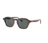 Oliver Peoples Unisex Sunglass Eyles - Couleur du Monture: Sycomore, Couleur de Lentille: Bleu roi