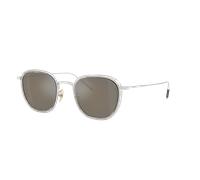 Oliver Peoples Unisex Sunglass OV1321ST TK-9 Sun Gold Plated - Couleur du Monture: Plaqué or blanc 18k, Couleur de Lentille: Gris Doré