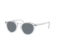 Oliver Peoples Unisex Sunglass OV5217S Gregory Peck Sun - Couleur du Monture: Cristal, Couleur de Lentille: Photochromique Bleu
