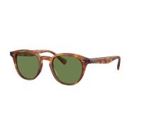 Oliver Peoples Unisex Sunglass OV5454SU Desmon Sun - Couleur du Monture: LBR semi-mat, Couleur de Lentille: Vert éclatant