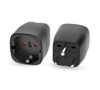 Oliveria Lot de 2 adaptateurs de voyage pour Inde, Sri Lanka, Népal, Niger, Liban, Ghana, Myanmar, Sénégal (type D)