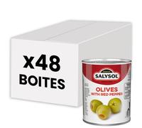 Olives aux poivrons rouges Salysol - 48 Boites de 50 gr