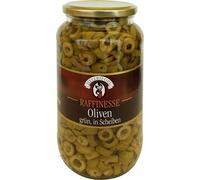 Olives en rondelles vertes