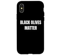 Olives Matter Parody Design for Spicy Attitude!! Coque pour iPhone X/XS