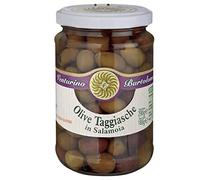 Olives Taggiasche dénoyautées conservées dans de l'eau et du sel marin Venturino