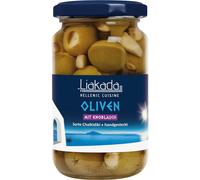 Olives vertes à l'ail Liakada ATG 200g