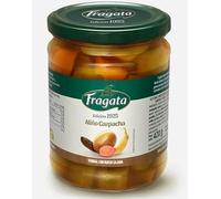 Olives Vertes Assaisonnées "Gazpacha" Lot de 3 Bocaux de 420 g (Poids Égoutté 250 g par bocal) - Recette Traditionnelle Espagnole