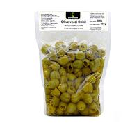 Olives Vertes Dénoyautées Assaisonnées à l'Huile d'Olive Extra Vierge 500 gr