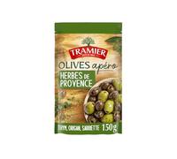 Olives Vertes et Noires Dénoyautées aux Herbes de Provence - Mélange Apéritif 150g - Lot de 4