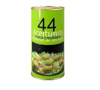 Olives Vertes Farcies aux Anchois : Format XL Lot de 2 Grosses Boîtes (Poids Net 1,46 kg par unité) - Saveur Méditerranéenne Classique