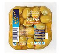 Olives vertes Liakada à la pâte de paprika ATG 200g
