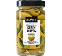 Olives vertes Olymp farcies au piment jalapeño 300g
